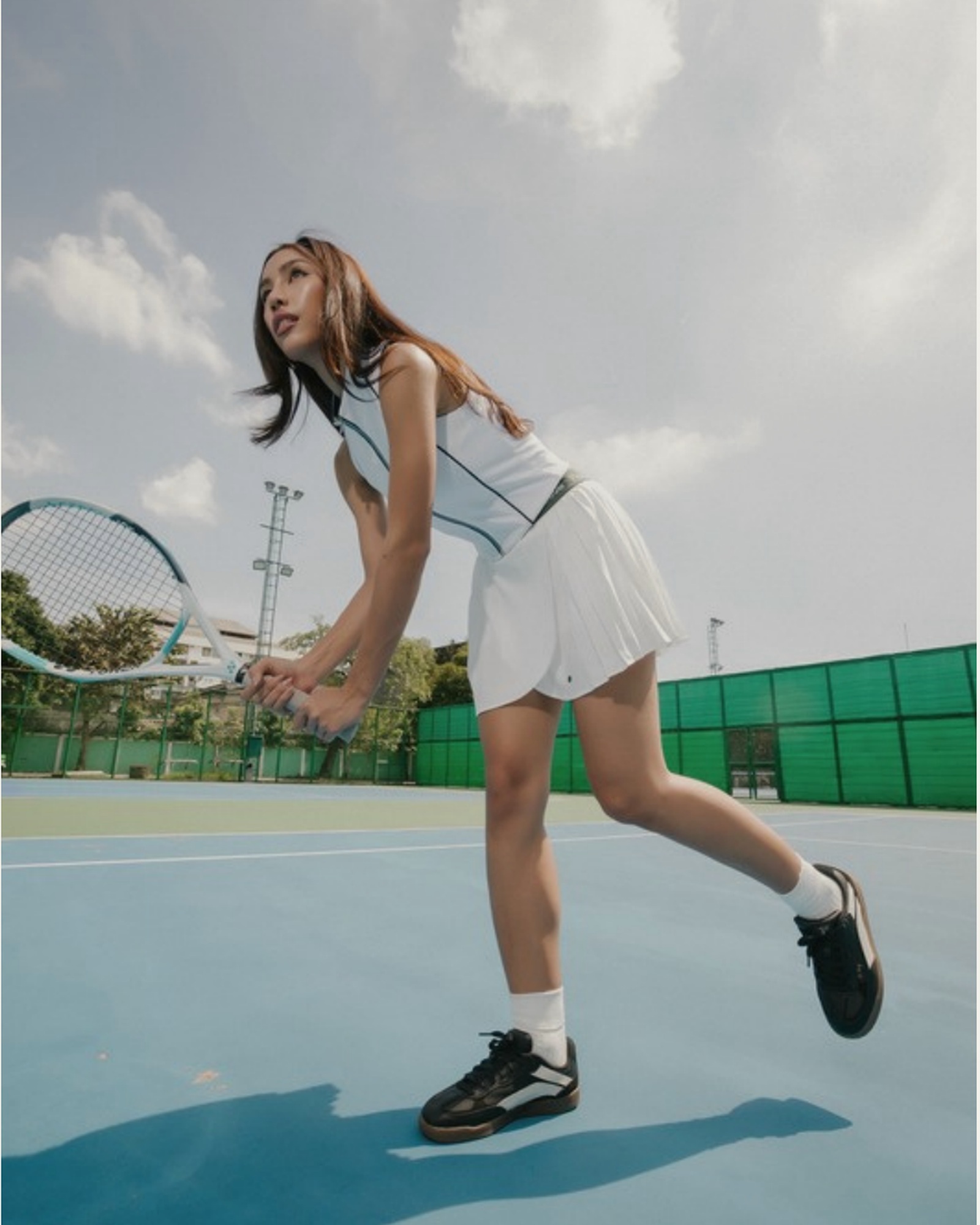 Peaches Court tennis editorial campaign